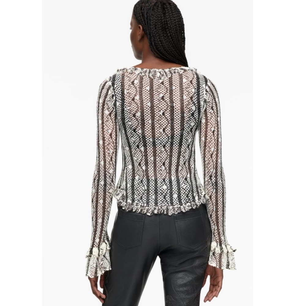 Zara Ruffled Cardigan - Picture 3 of 7